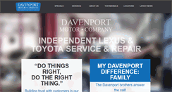 Desktop Screenshot of davenportmotorco.com