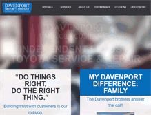Tablet Screenshot of davenportmotorco.com